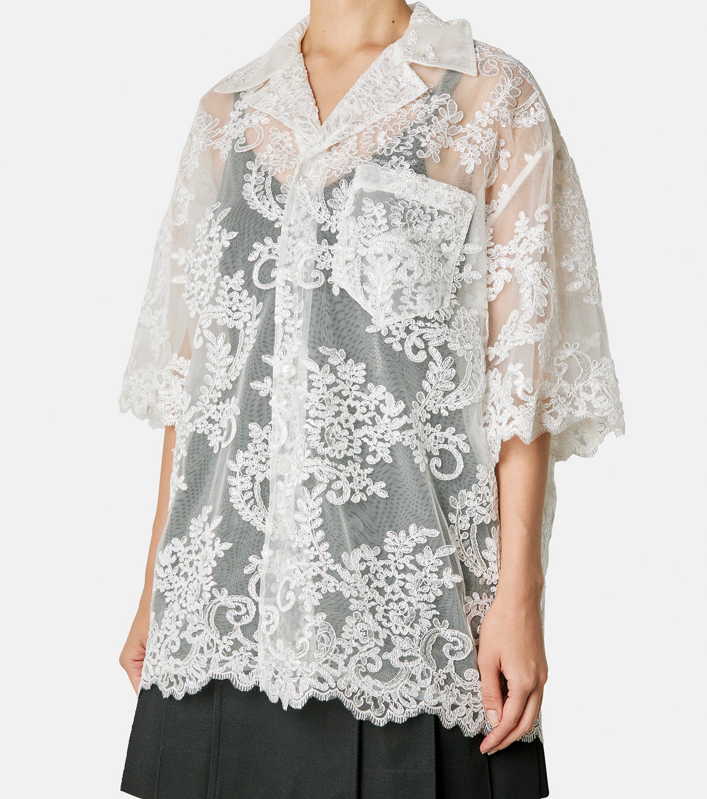 Relaxed SS Lace Shirt