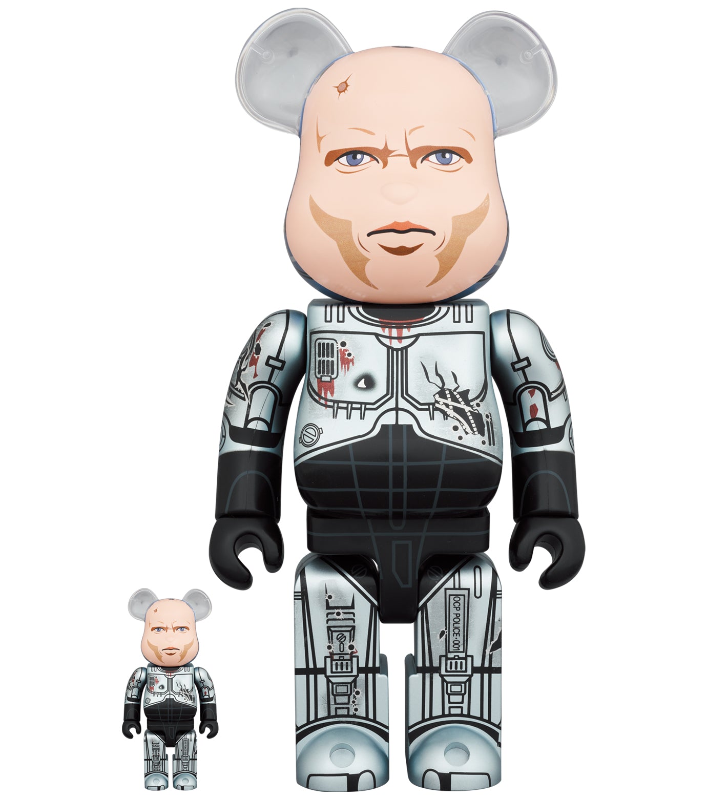 BE＠RBRICK ROBOCOP MURPHY HEAD Ver. 100％ & 400％