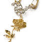 Gold Rose Double Curb necklace