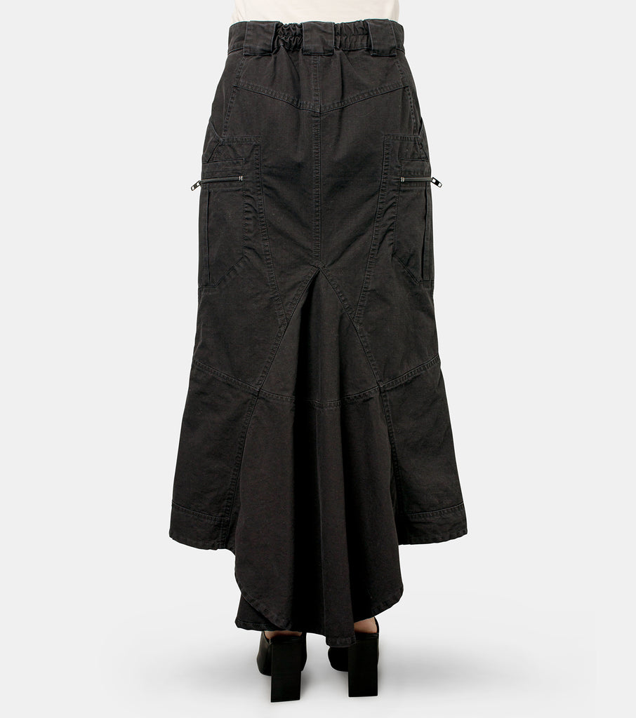 Workwear Godet Skirt