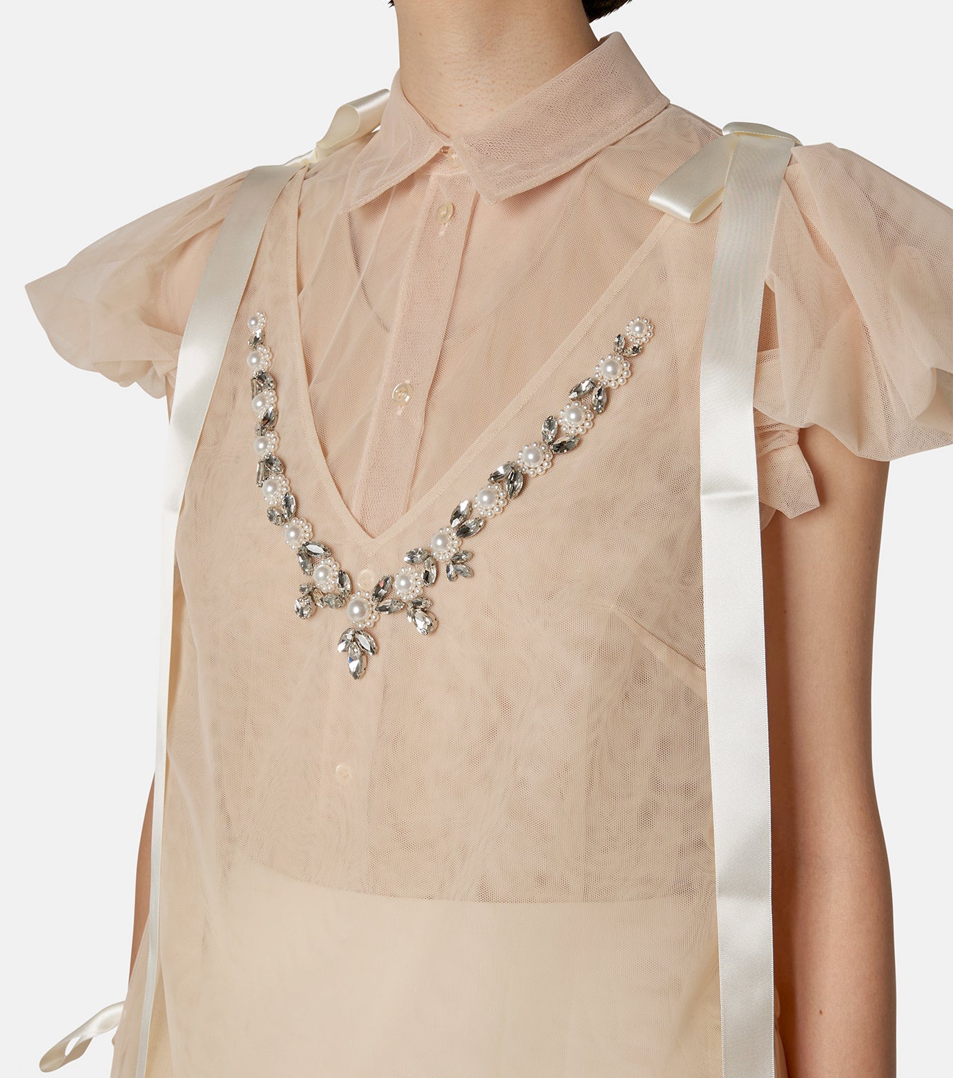 Tiered Scallop Dress w/Bow Detail &