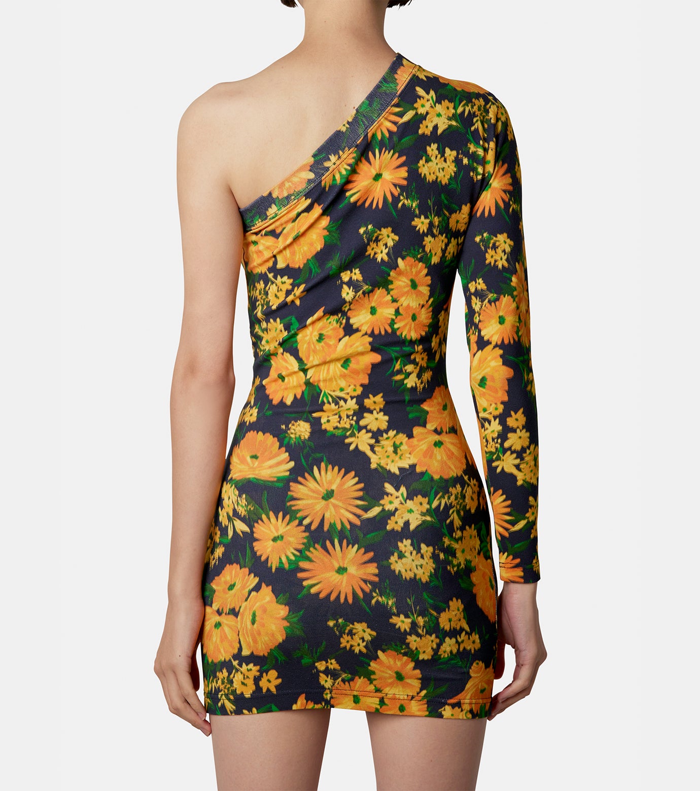 Yellow Bouquet Asym Dress