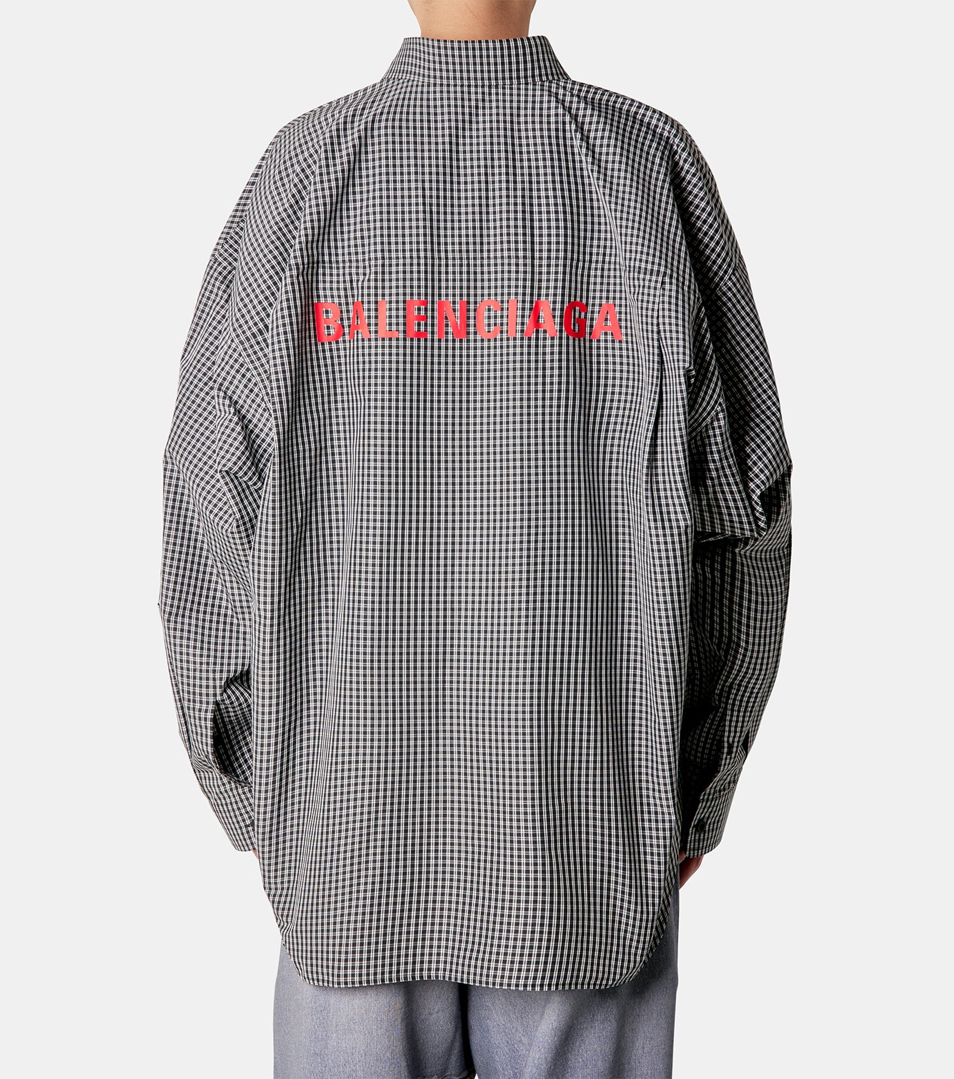 MICRO CHECK Oversized Shirt