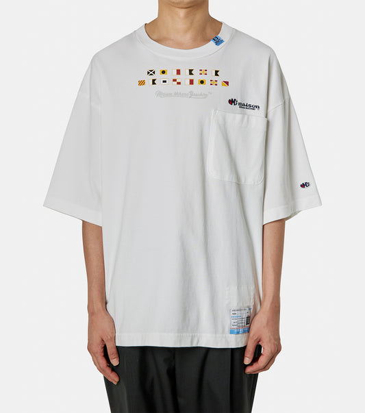 signal flags printed tee