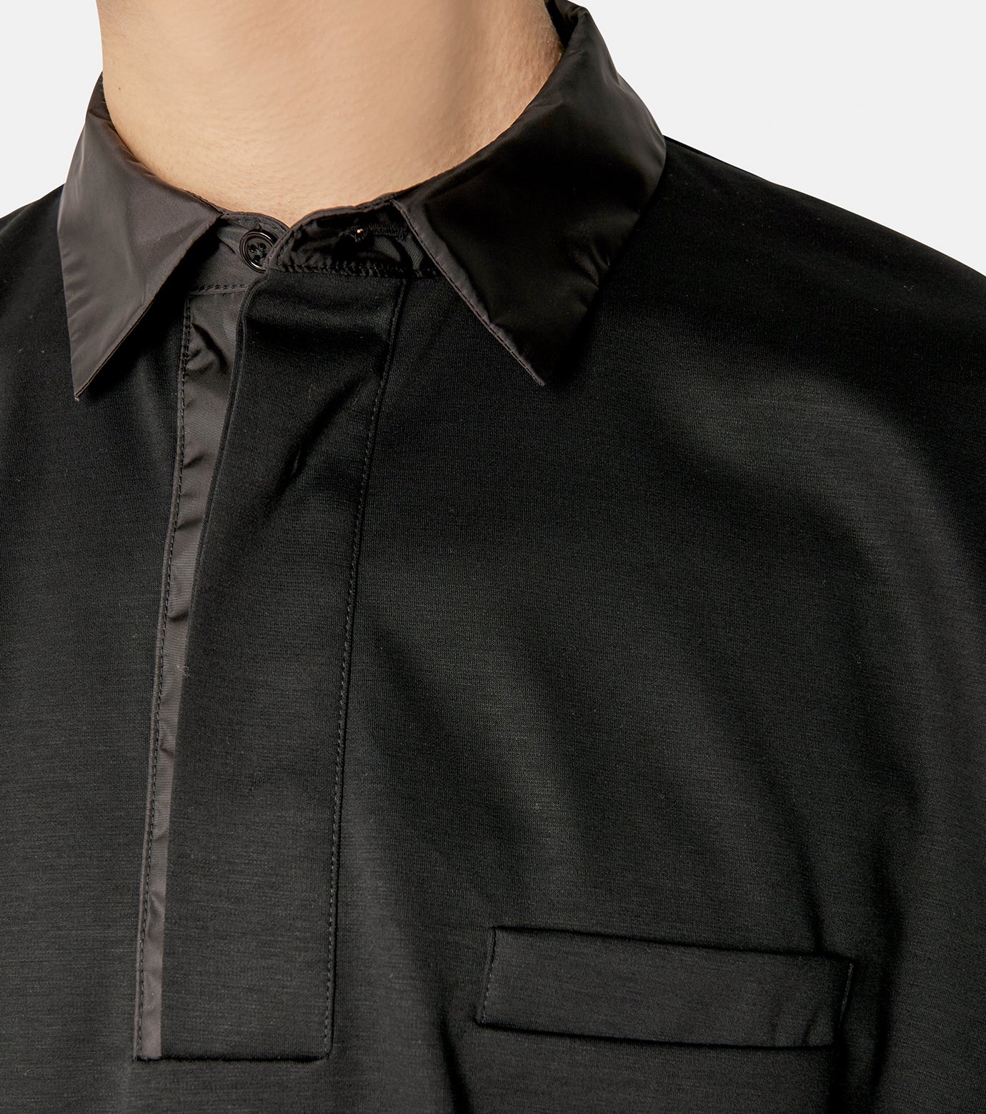 Polo Shirt with Nylon Details