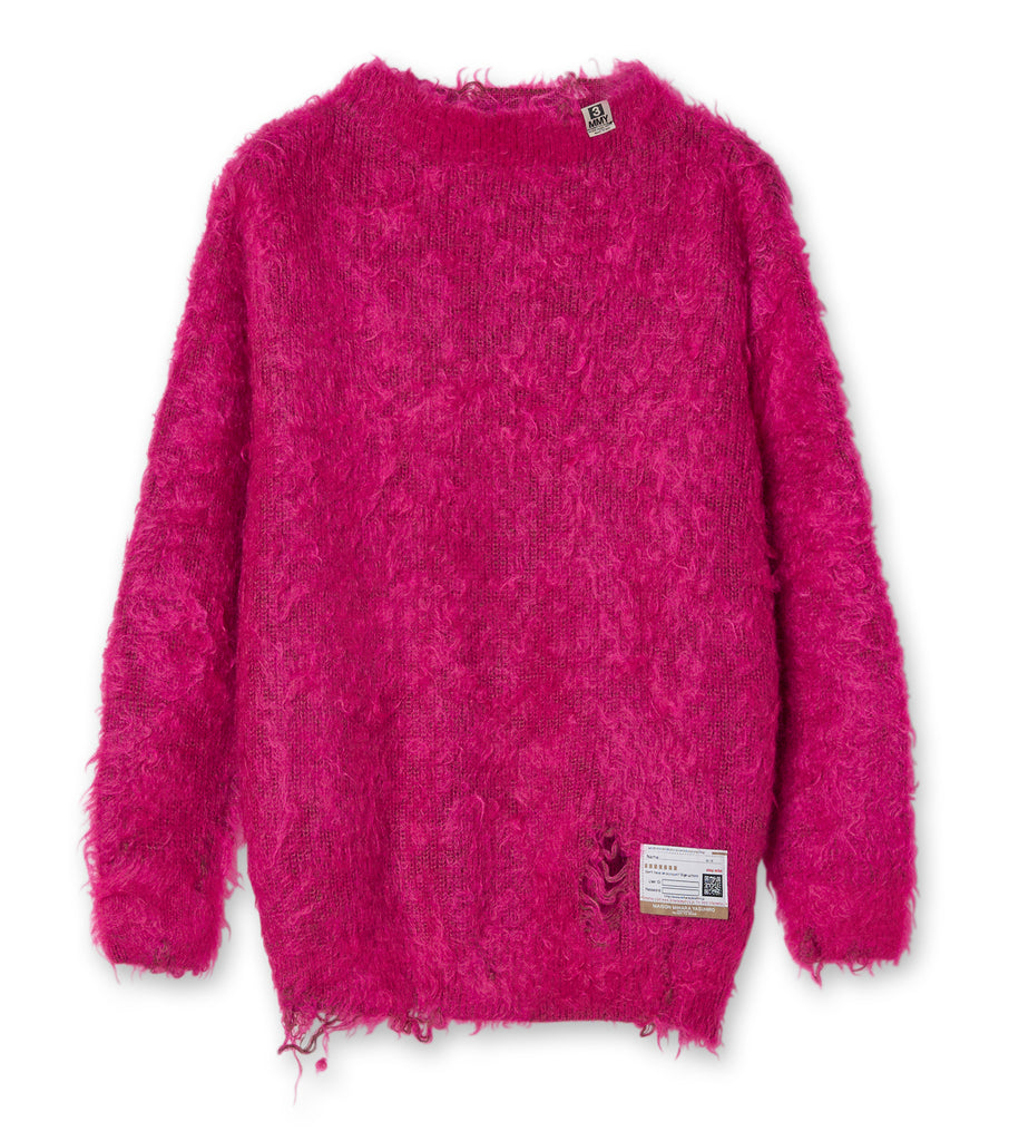 BRUSHED MOHAIR PULLOVER