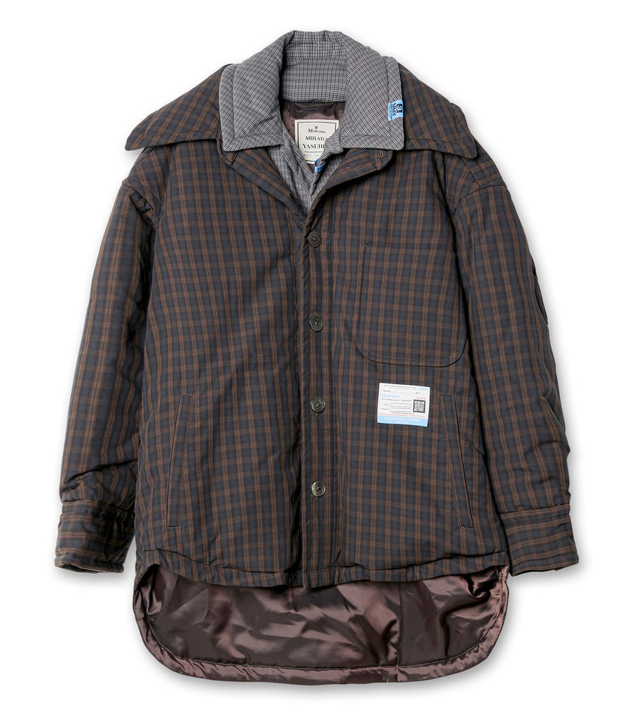 Double Layered Padded Shirt Jacket