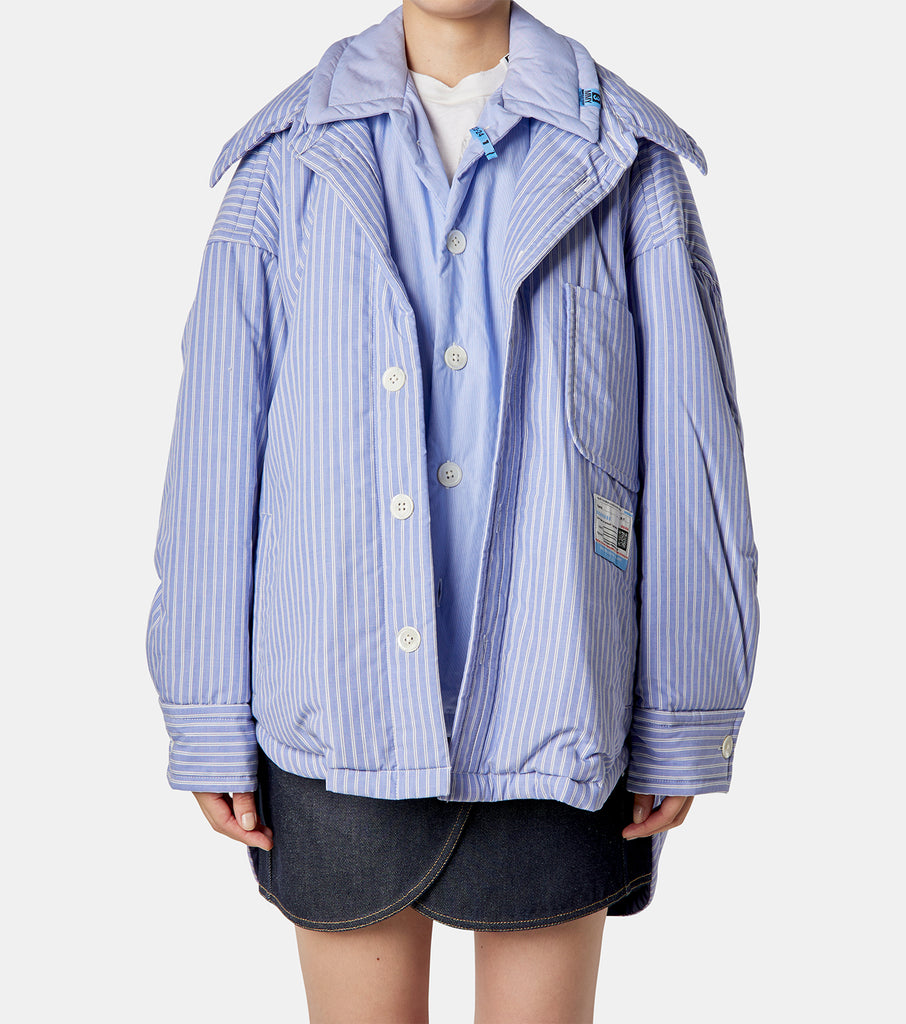 Double Layered Padded Shirt Jacket