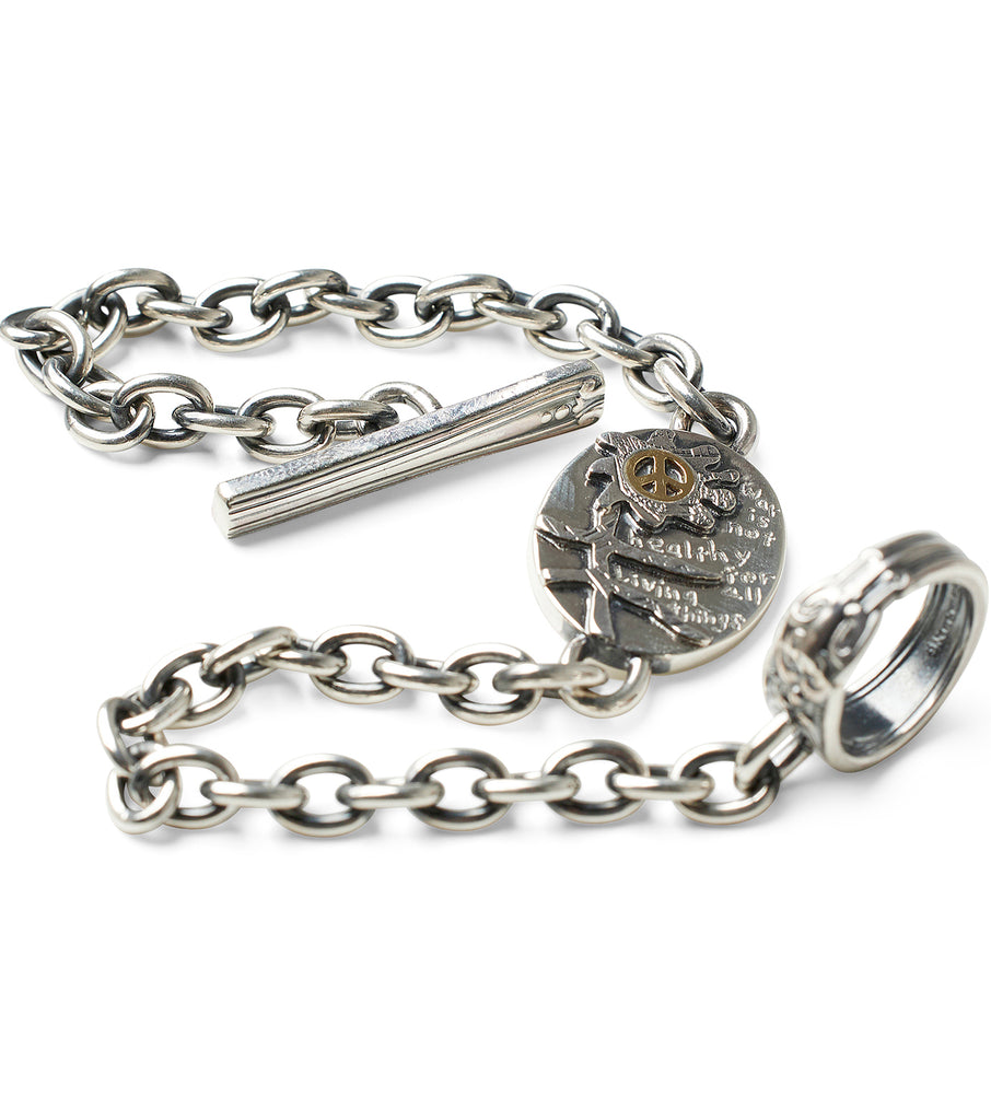 "War is not healthy" Bracelet (K18)