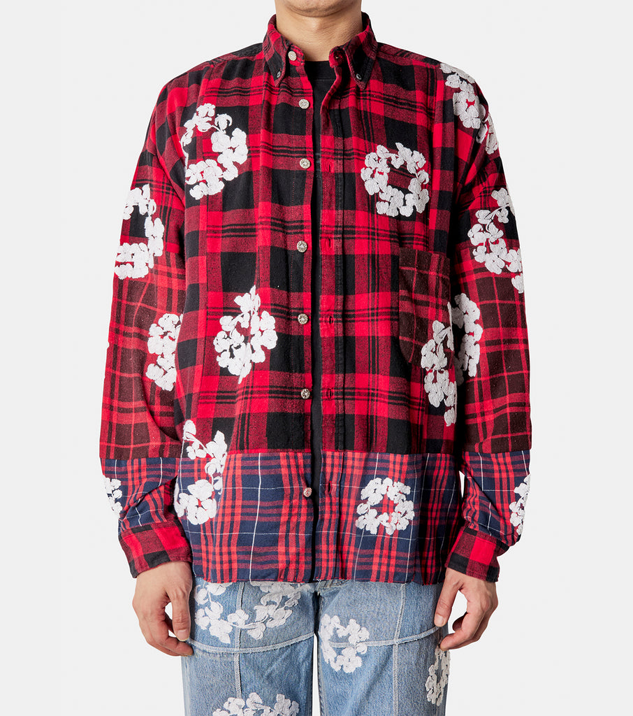 COTTON WREATH CHECK SHIRT
