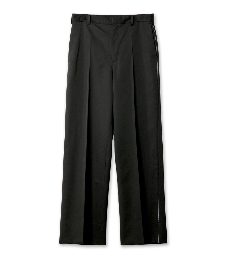CONTRAST-STITCHED POST TROUSERS