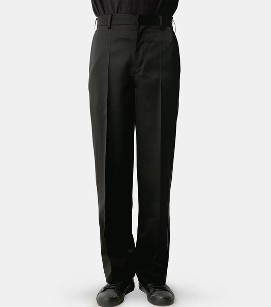 CONTRAST-STITCHED POST TROUSERS