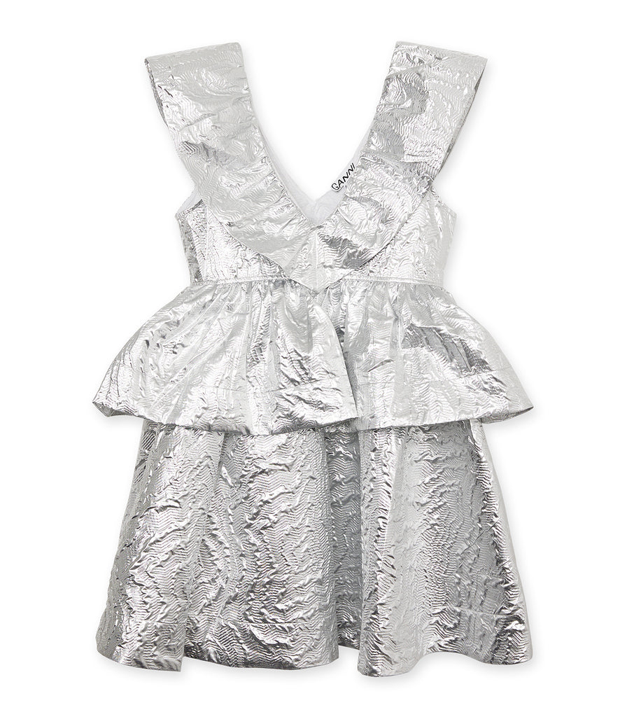 Metallic jacquard Layer Dress