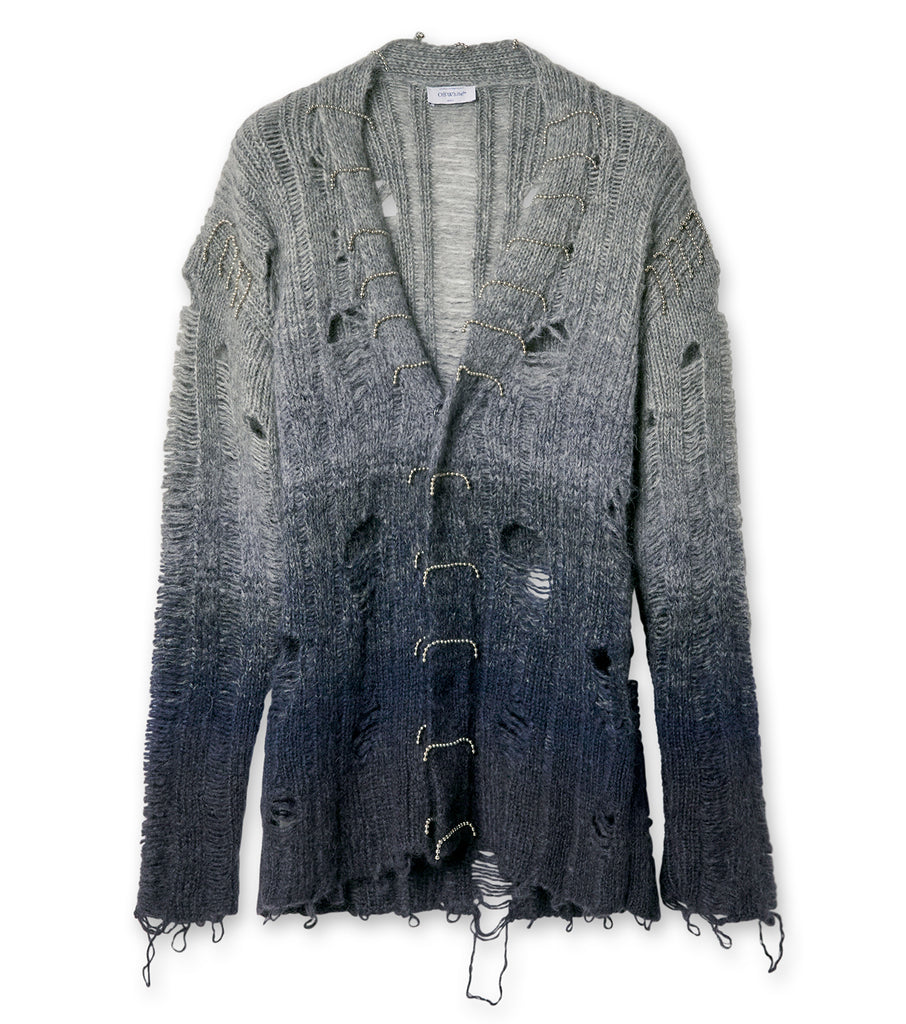 PUNK PEARL DEGRADE KNIT CARDIGAN