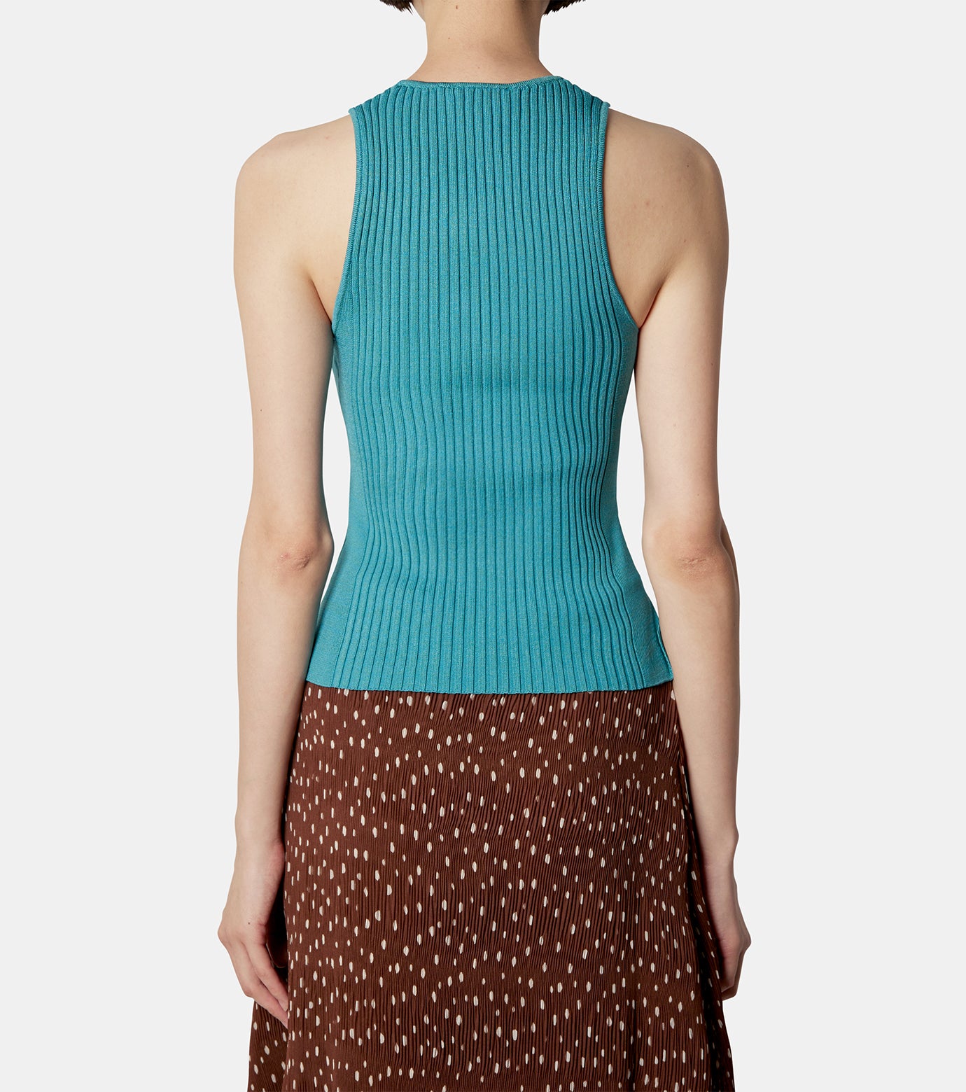 【GANNI】Drapey Melange Sleeveless Top Drapey Melange Sleeveless Top