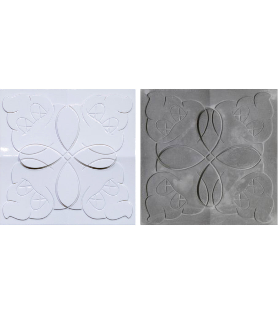 セラミック Original Fake Store Tiles (White & Grey)
