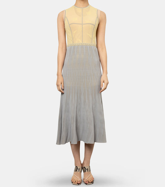 Frosted Glass Graphic Knitted Dress