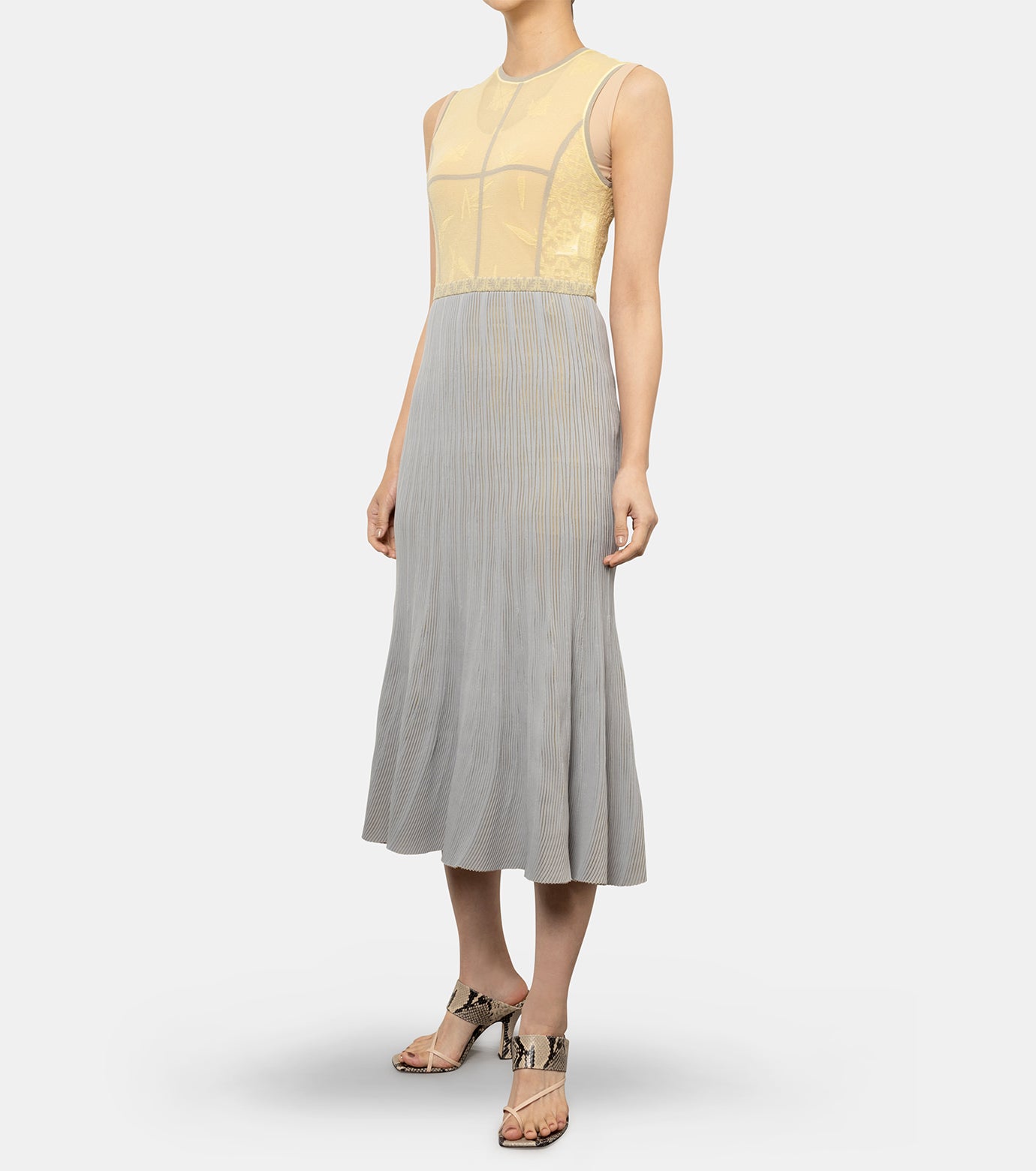 Frosted Glass Graphic Knitted Dress