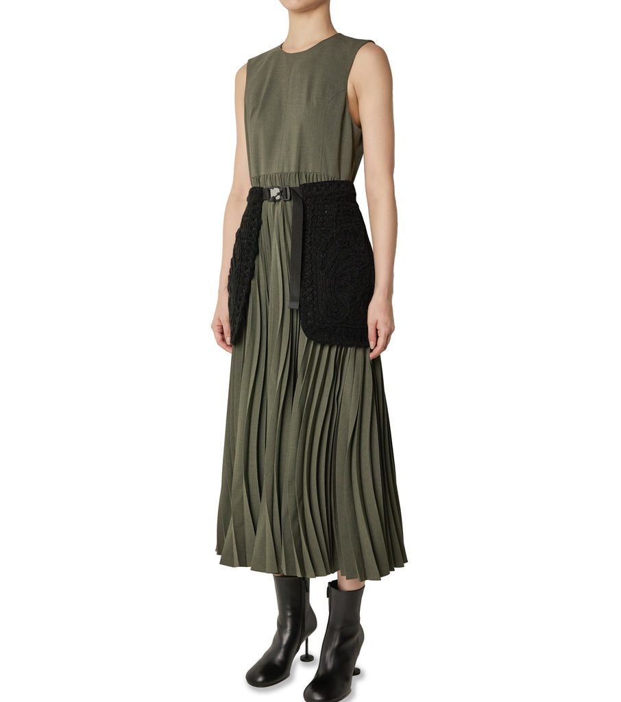 MAME KUROGOUCHI Cord Embroidery Wrapped Skirt >> RESTIR