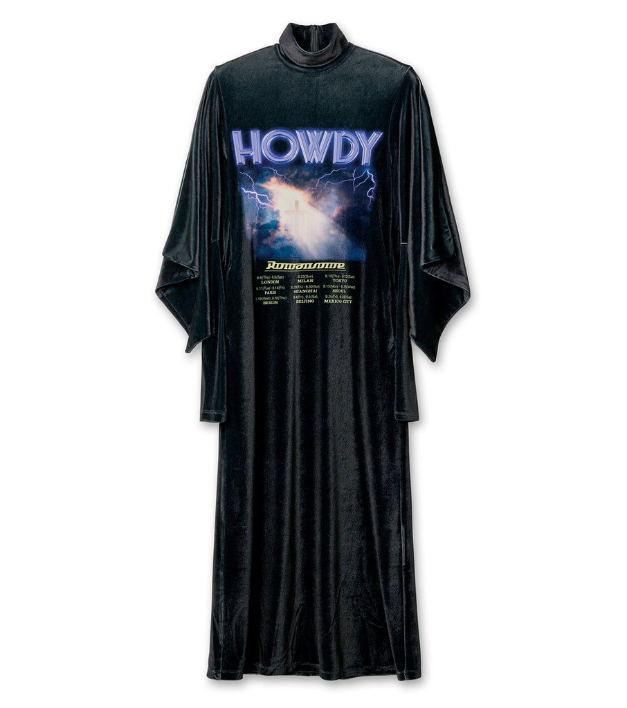 Band Tee Velour Dress