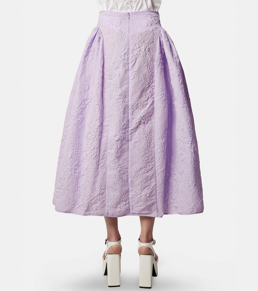 Fabiola Skirt Dahlia Matelasse