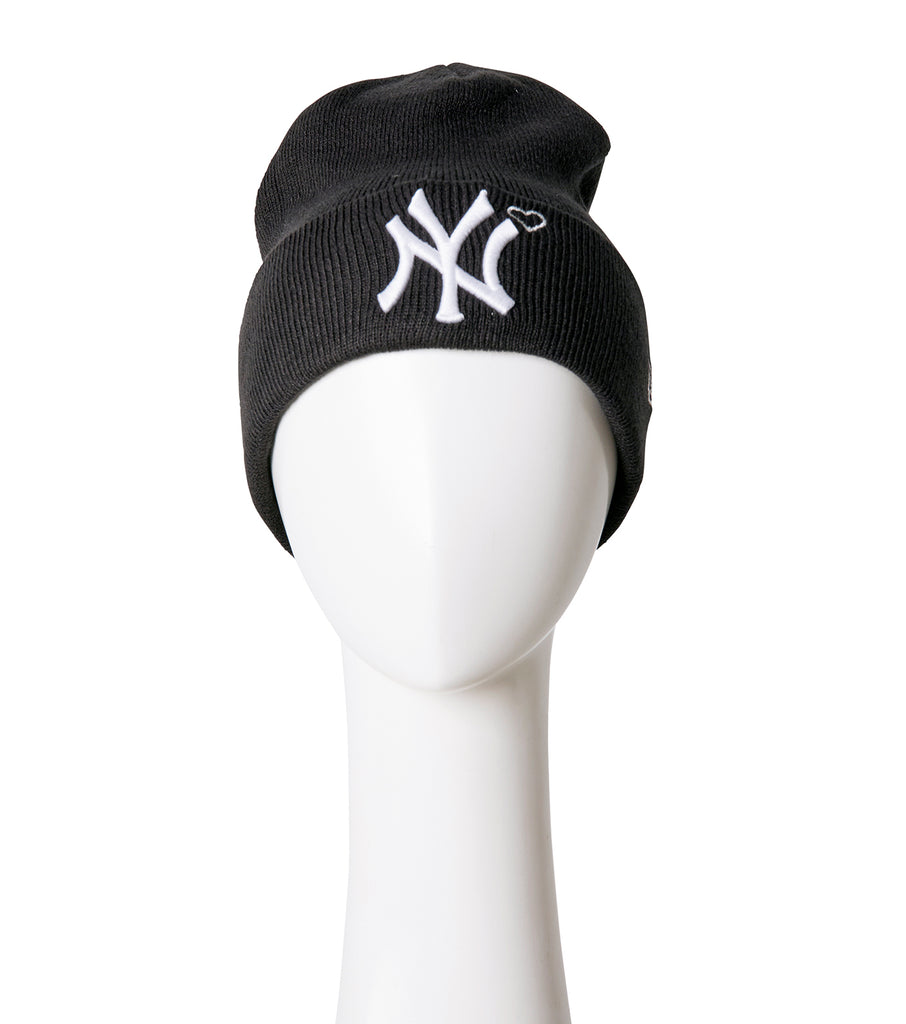 Yankees Heart Embroidery Knit Cap