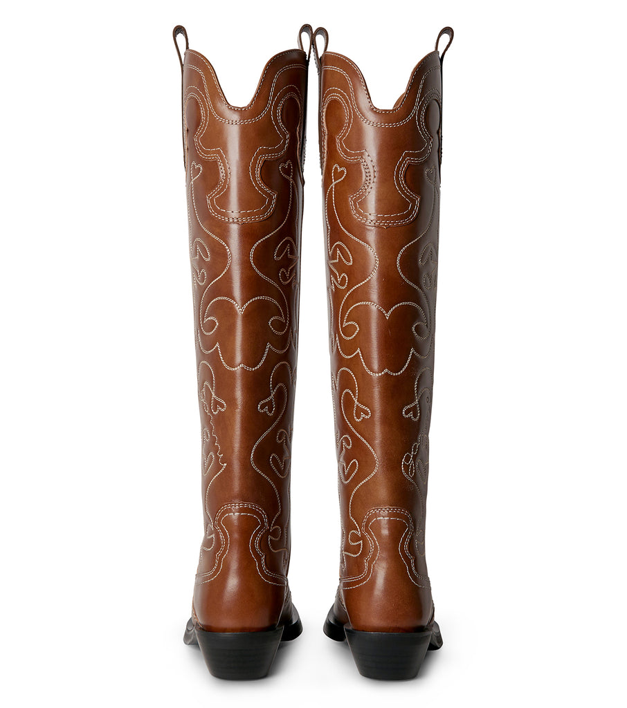 Knee High Embroidered Western Boots