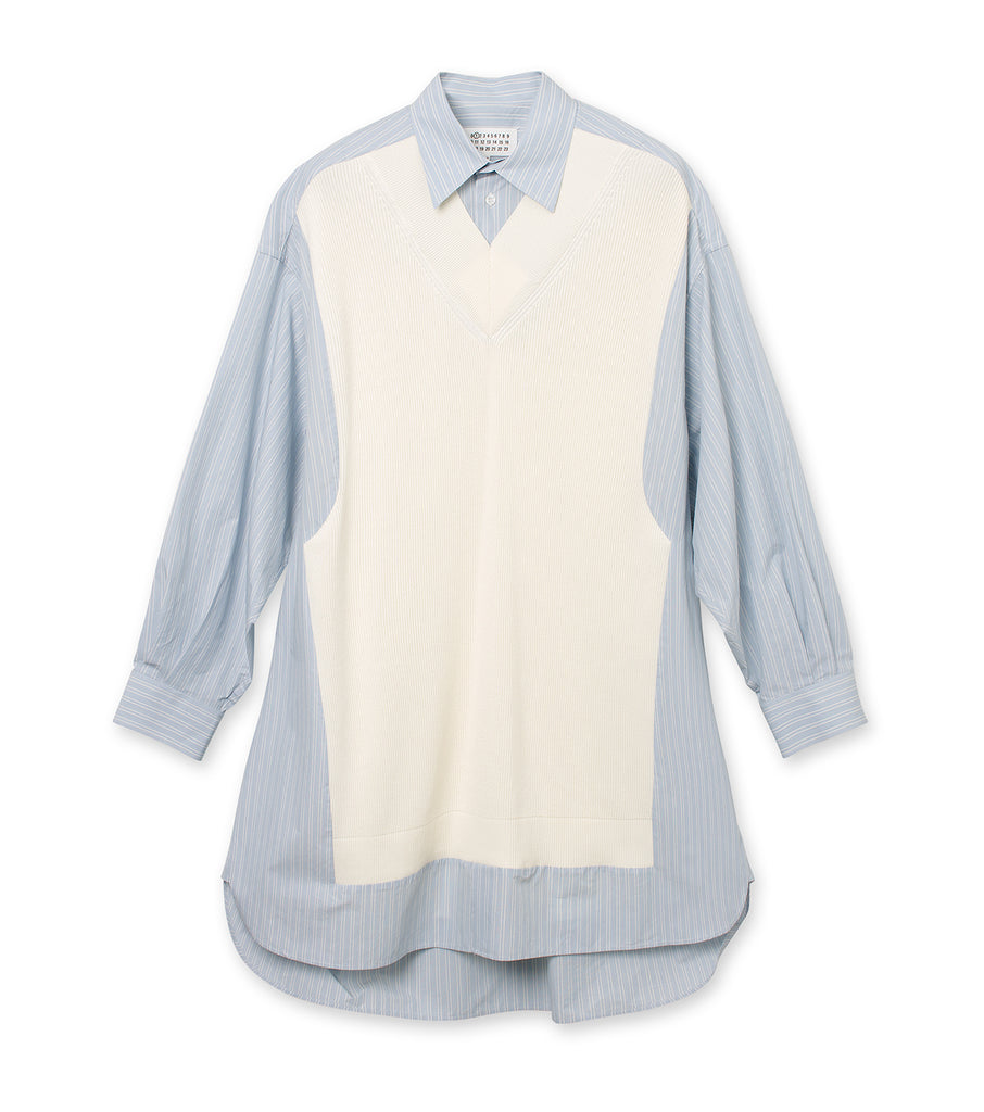 Stripe Shirt/Knit Dress