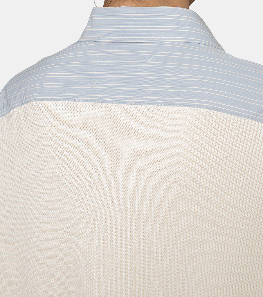 Stripe Shirt/Knit Dress