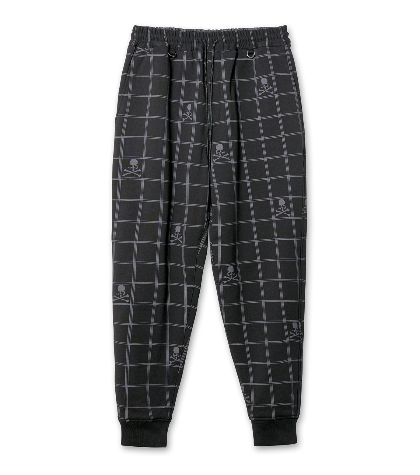 SKULL CHECK SWEAT PANTS