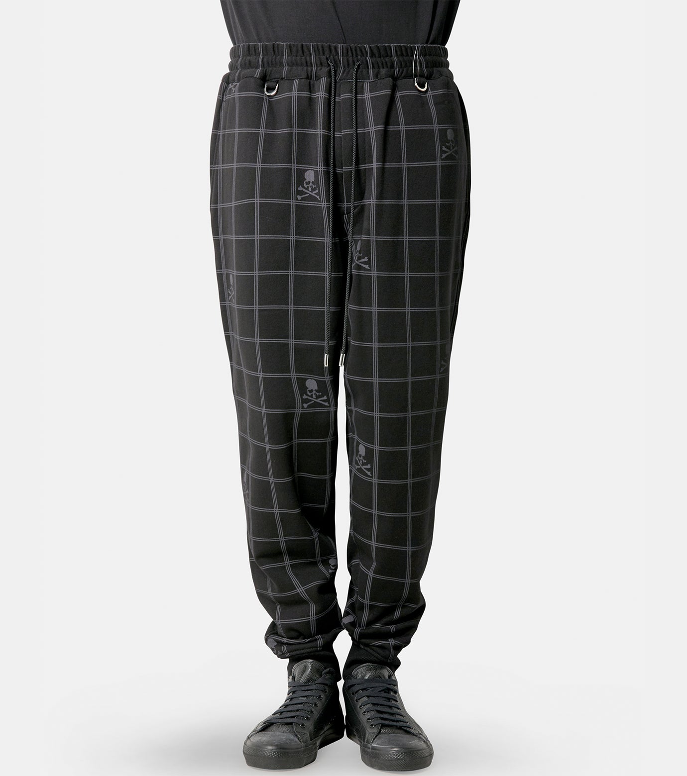 SKULL CHECK SWEAT PANTS