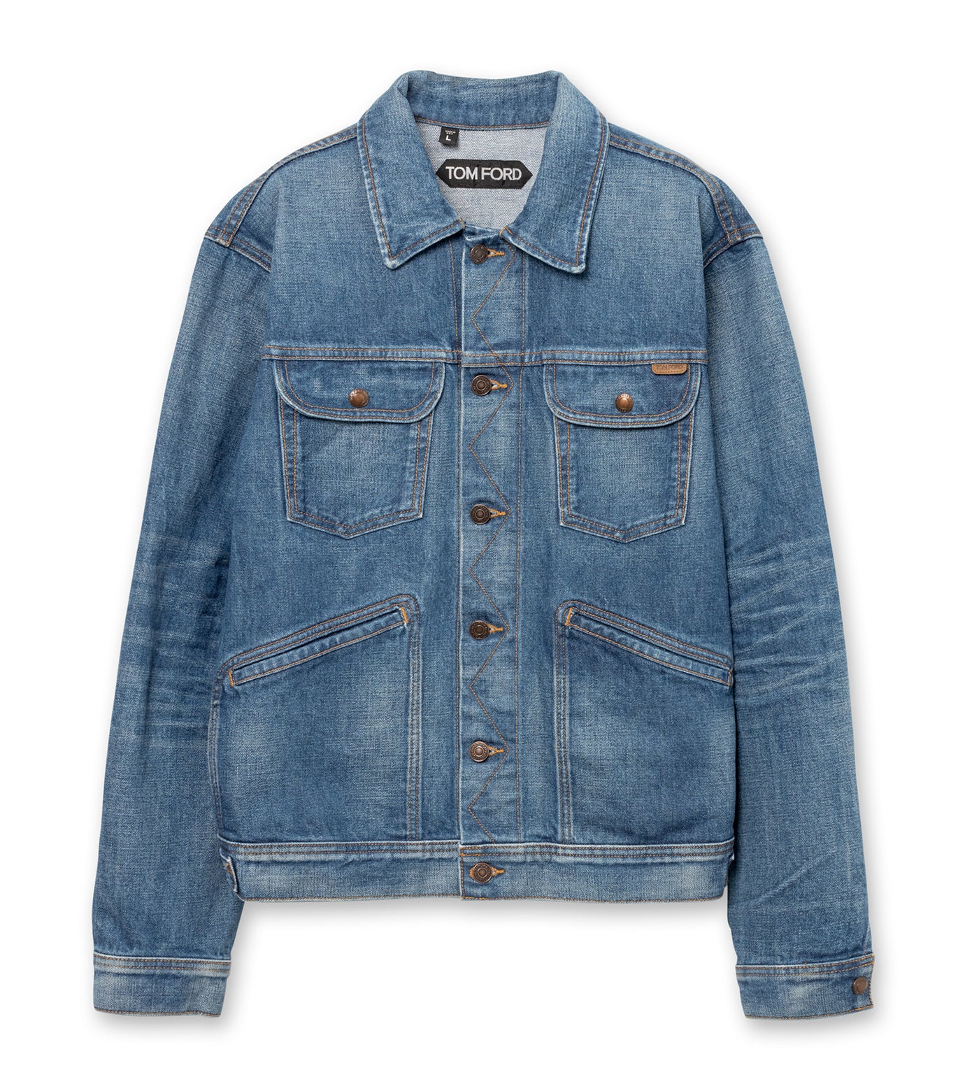 BLUE JAP. TWILL DENIM JACKET