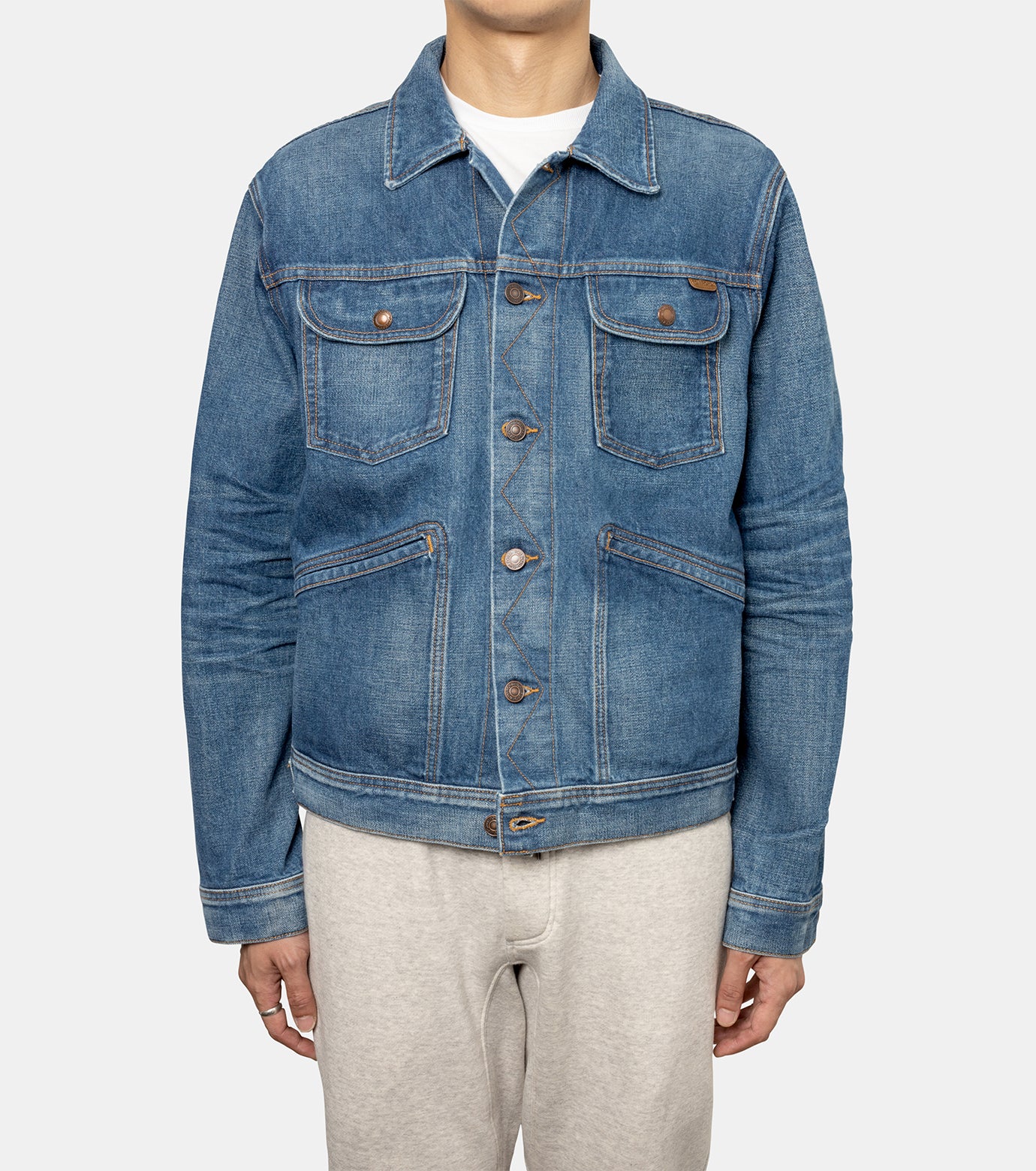 BLUE JAP. TWILL DENIM JACKET