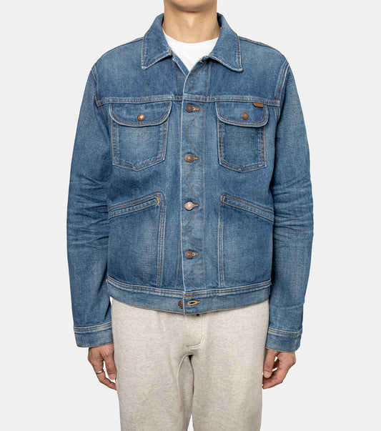BLUE JAP. TWILL DENIM JACKET
