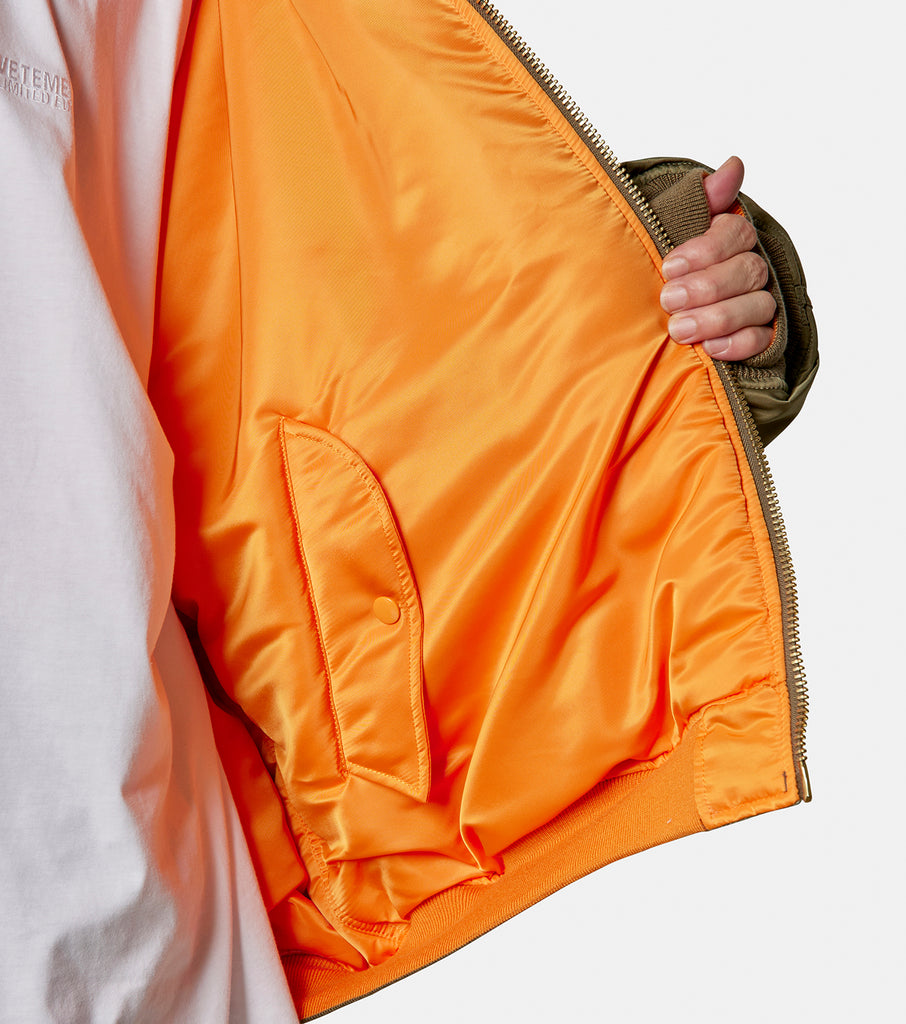 SCRIBBLED HOODED BOMBER JACKET